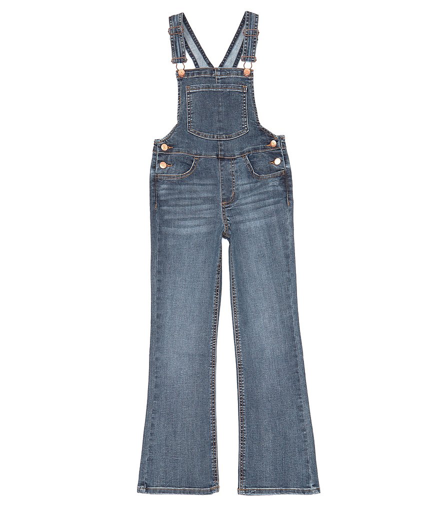 Расклешенные джинсовые комбинезоны для девочек-хиппи для больших девочек 7–16 лет Hippie Girl, синий