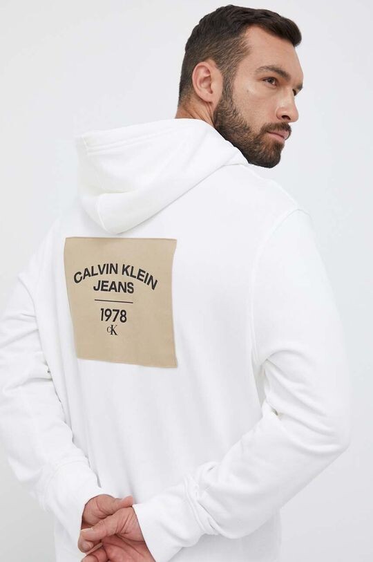 

Хлопковая толстовка Calvin Klein Jeans, белый