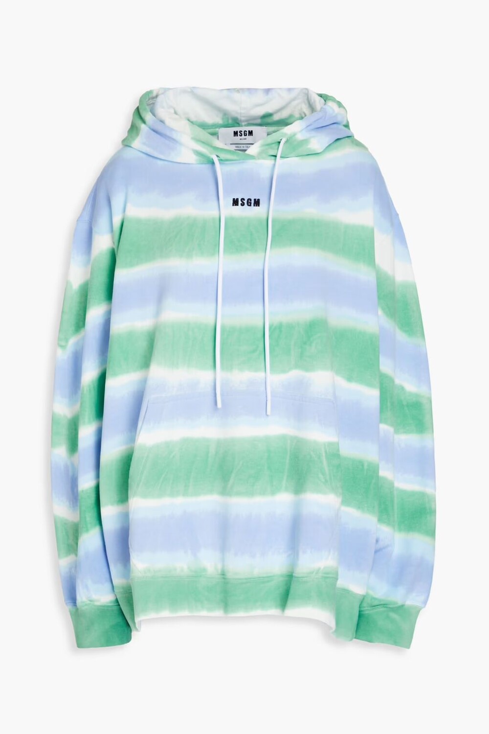 

Толстовка из французской махровой ткани с принтом Msgm, светло-синий