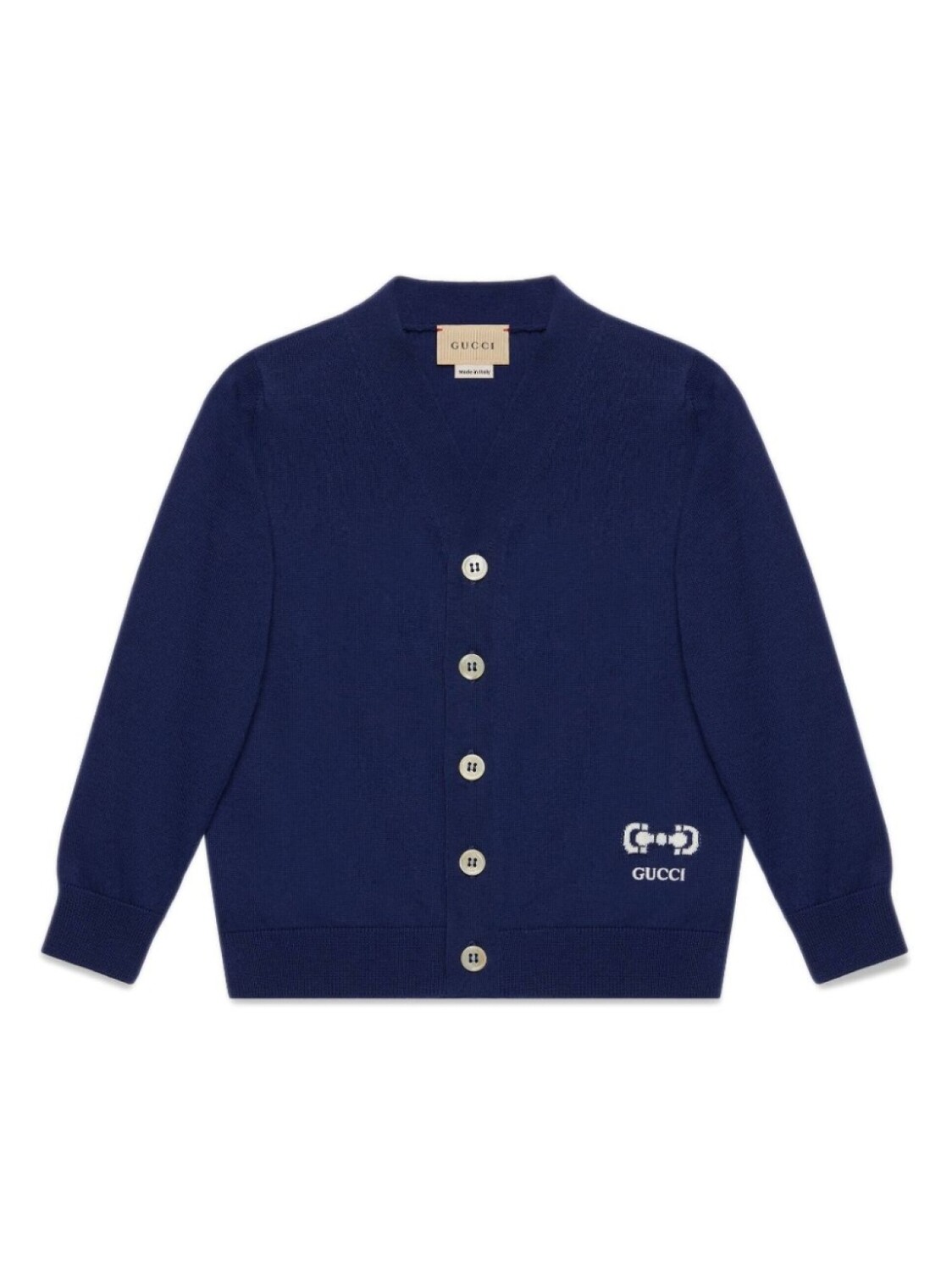 

Gucci Kids кардиган с логотипом, синий