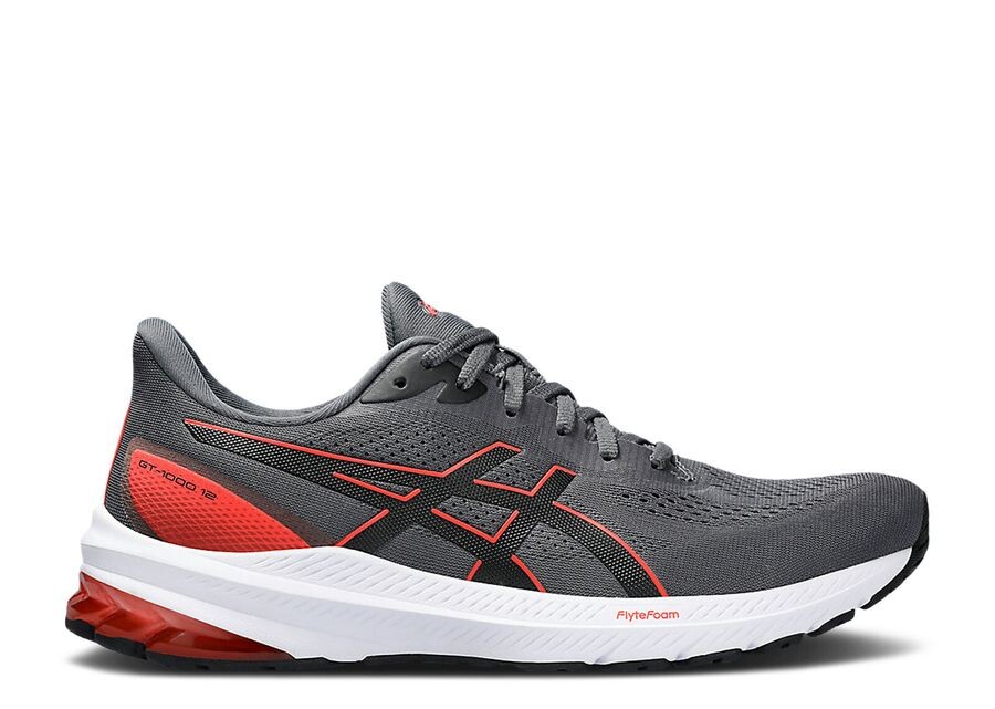 

Кроссовки ASICS Gt 1000 12 Wide 'Carrier Grey True Red', серый
