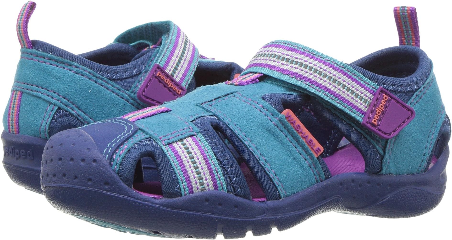 

Сандалии на плоской подошве Sahara Flex pediped, цвет Ocean