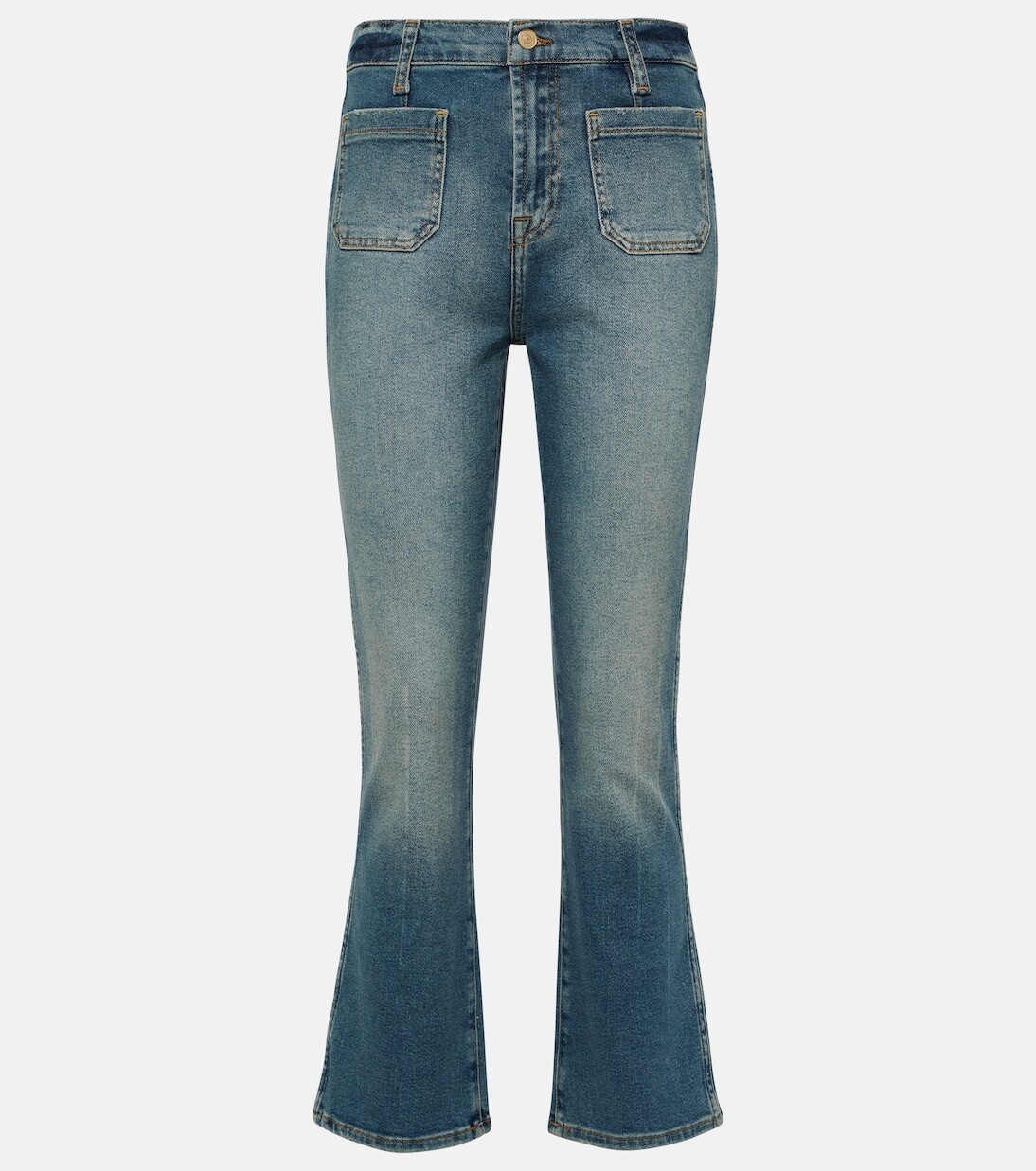 

Джинсы Slim Kick с завышенной талией 7 For All Mankind, синий