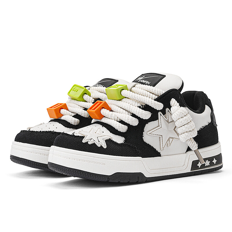 

Кроссовки DOUBLE STAR 88 Skateboarding Shoes Unisex Low-top, черный/белый