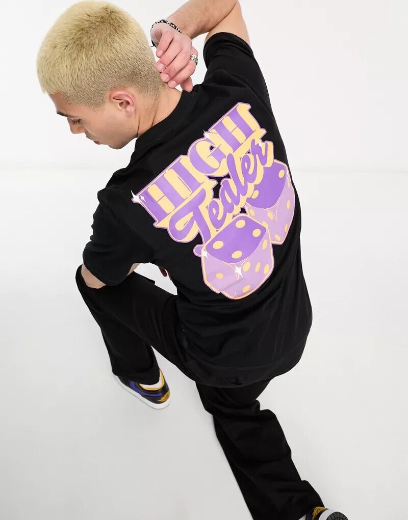 

Черная футболка Tealer с принтом High Tealer