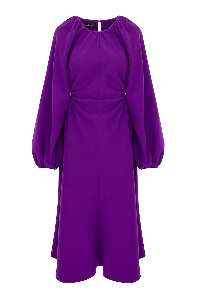 Платье с длинными рукавами и вырезами Acob À Porter, фиолетовый