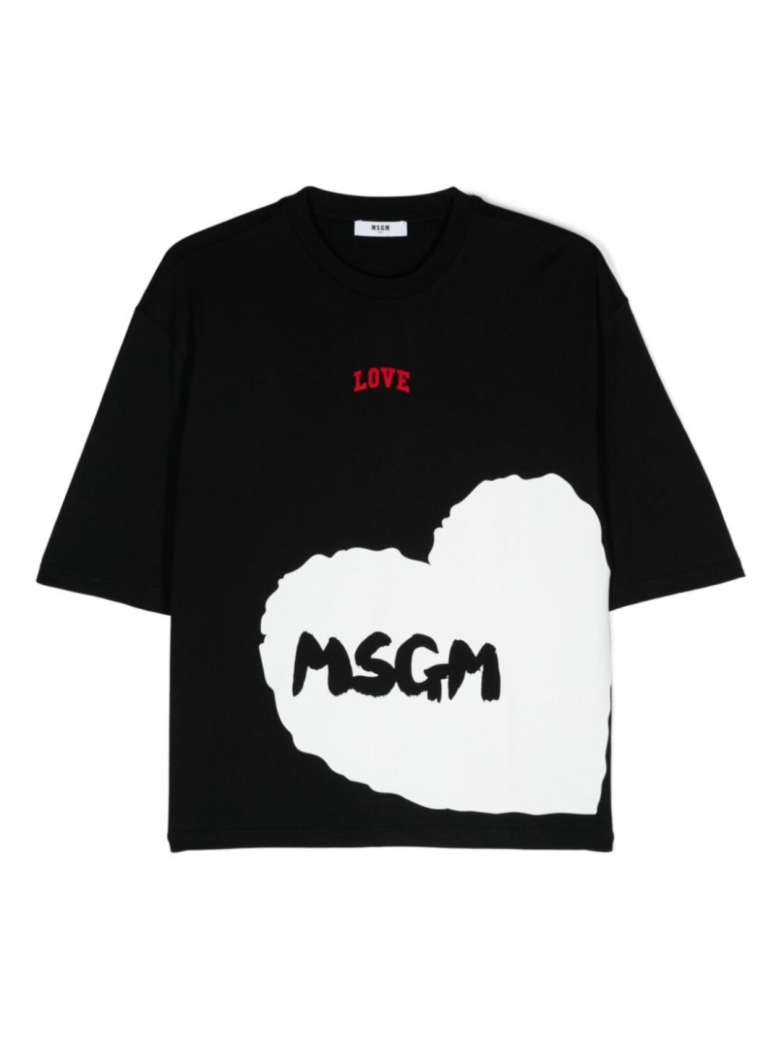 

MSGM Kids футболка из хлопка с логотипом, черный