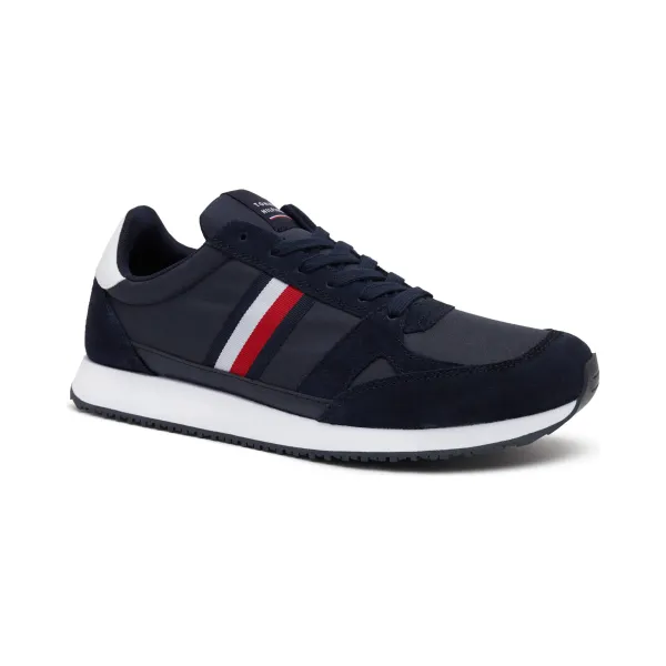 

Ло винтажные ми кроссовки с добавлением кожи Tommy Hilfiger, синий