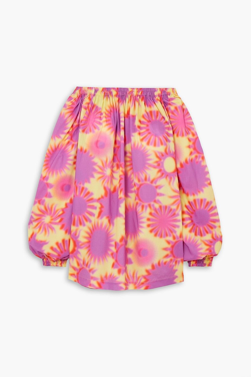 

Блуза Curala из хлопкового поплина с открытыми плечами и принтом DRIES VAN NOTEN, лавандовый