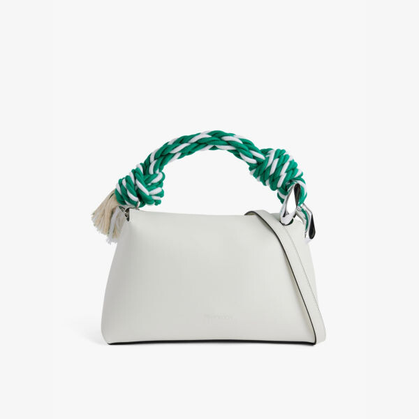 

Угловая кожаная сумка с верхней ручкой Jw Anderson, белый
