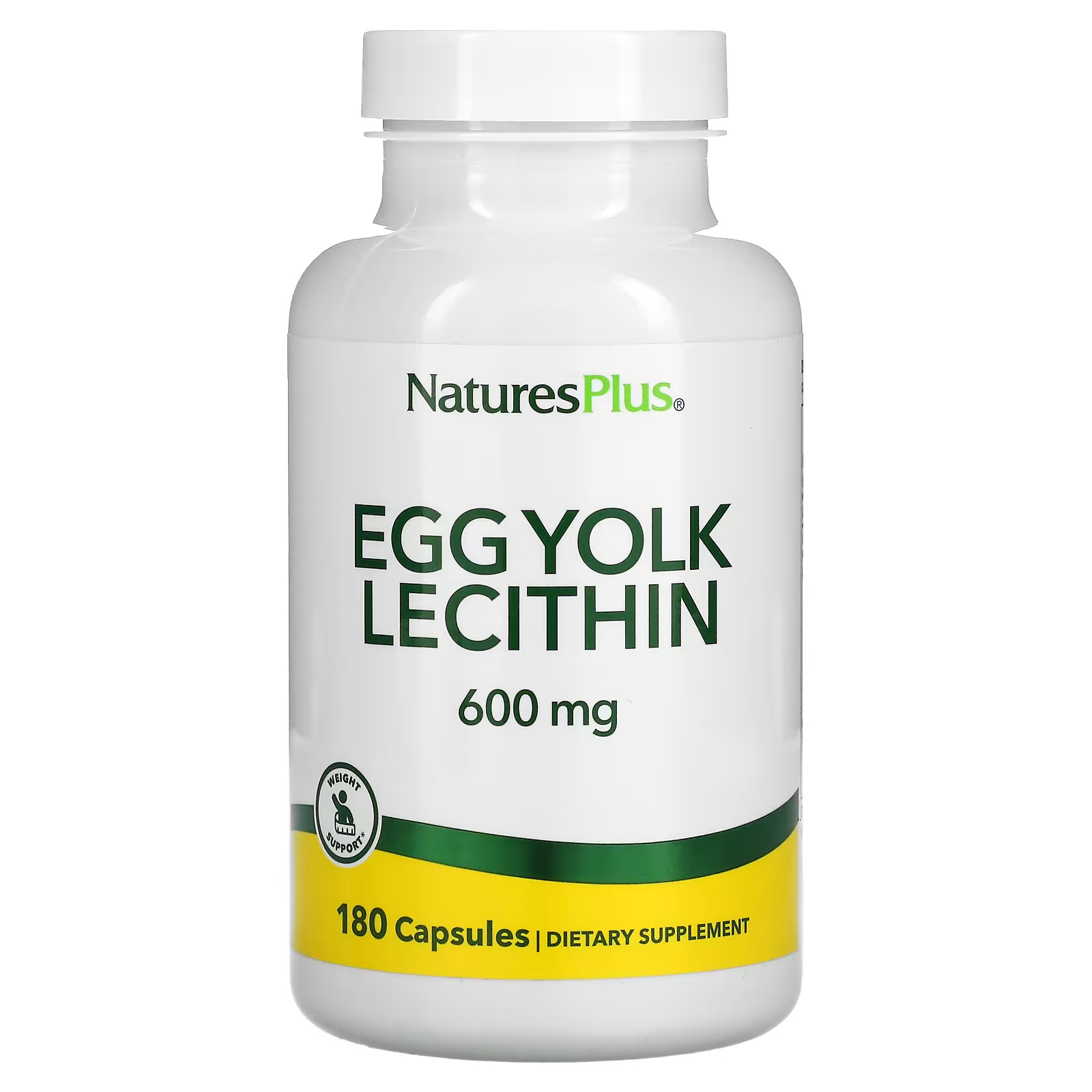 Лецитин NaturesPlus 600 мг, 180 капсул пищевая добавка naturesplus бромелайн 500 мг 60 таблеток