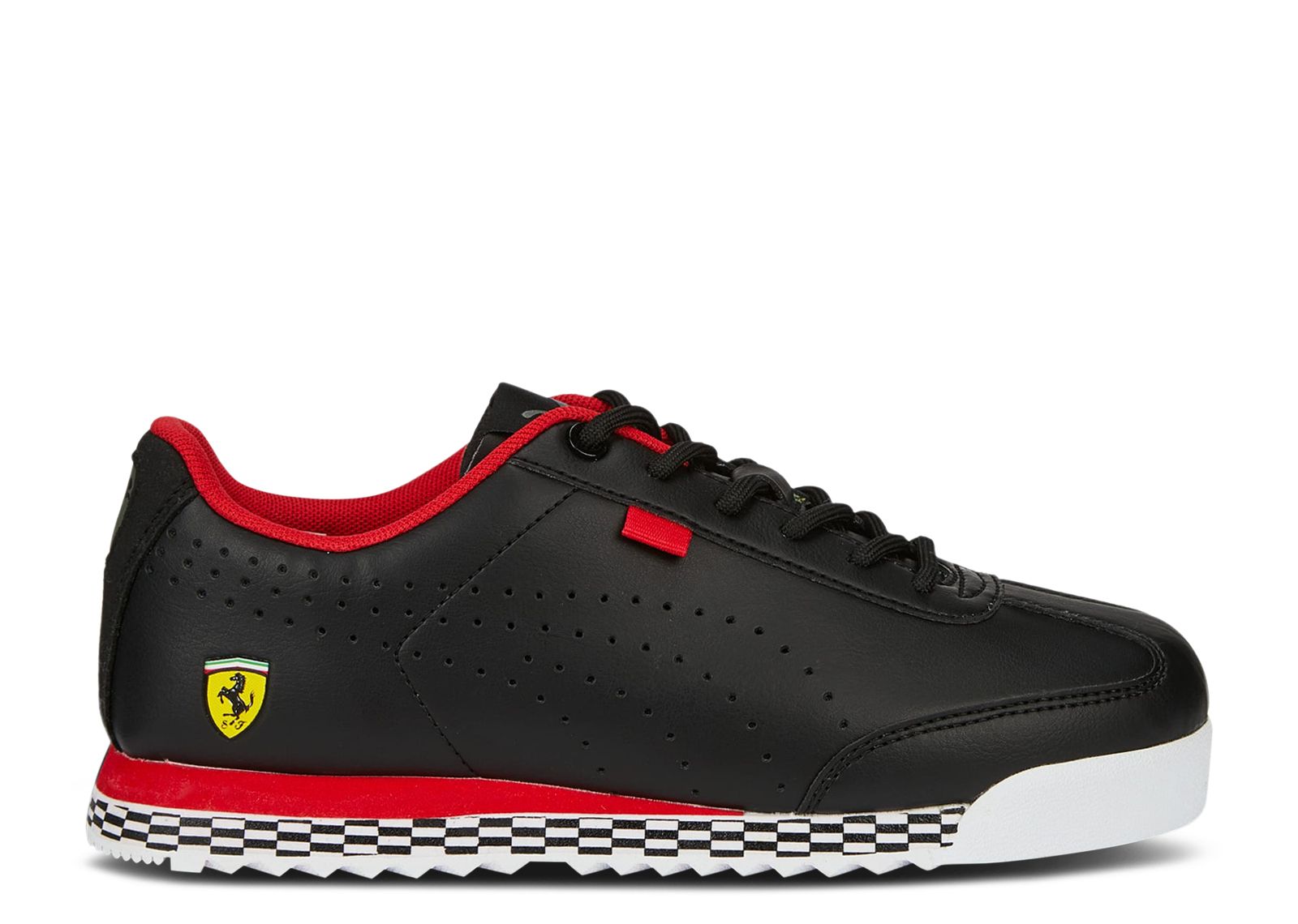 Кроссовки Puma Scuderia Ferrari X Roma Via Perf Jr 'Black White', черный