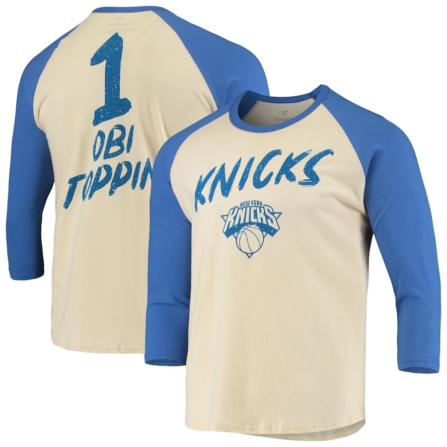 

Футболка с длинным рукавом Fanatics Branded New York Knicks, кремовый