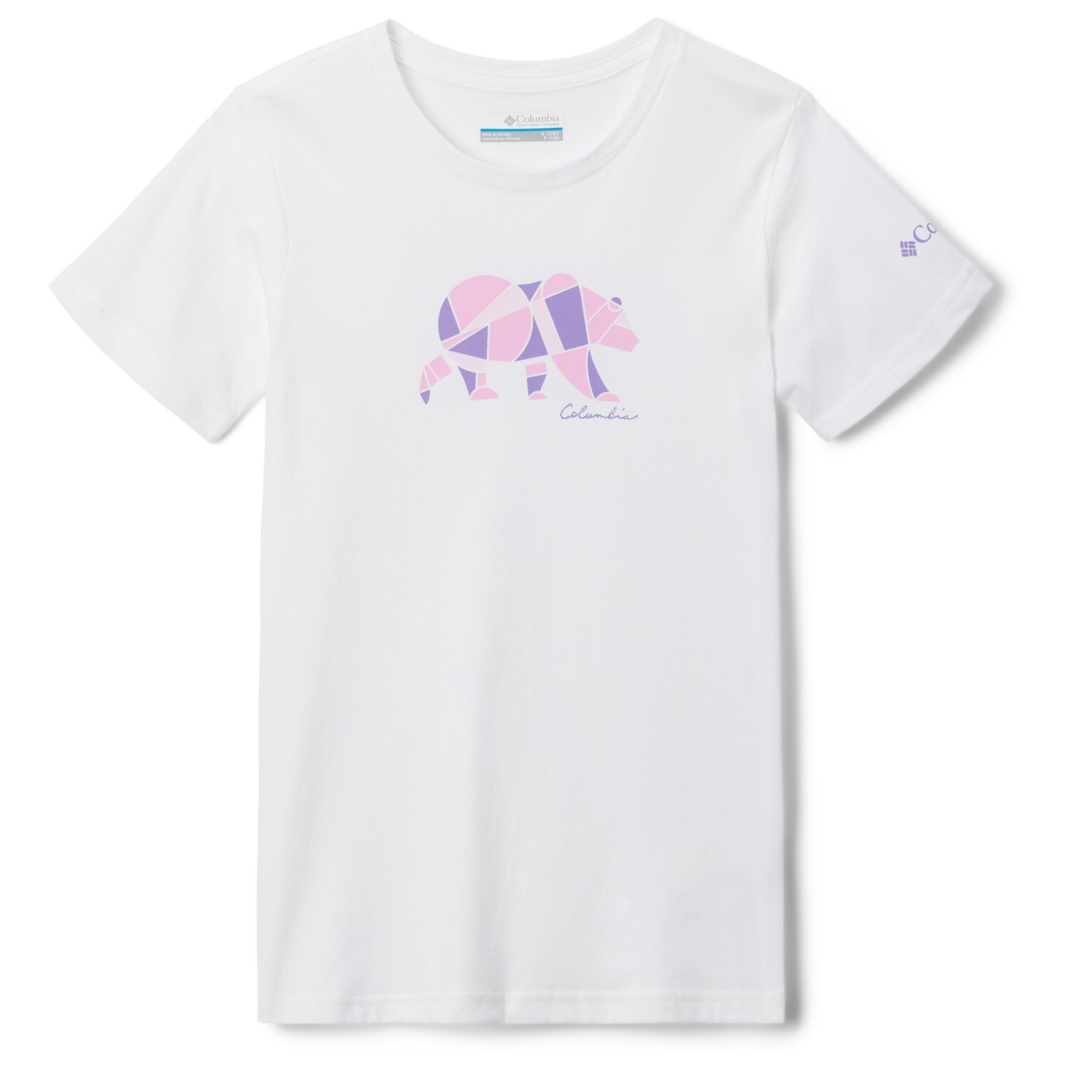 

Футболка Columbia Kid's Mission Lake Graphic Shirt S/S, цвет White/Geobear