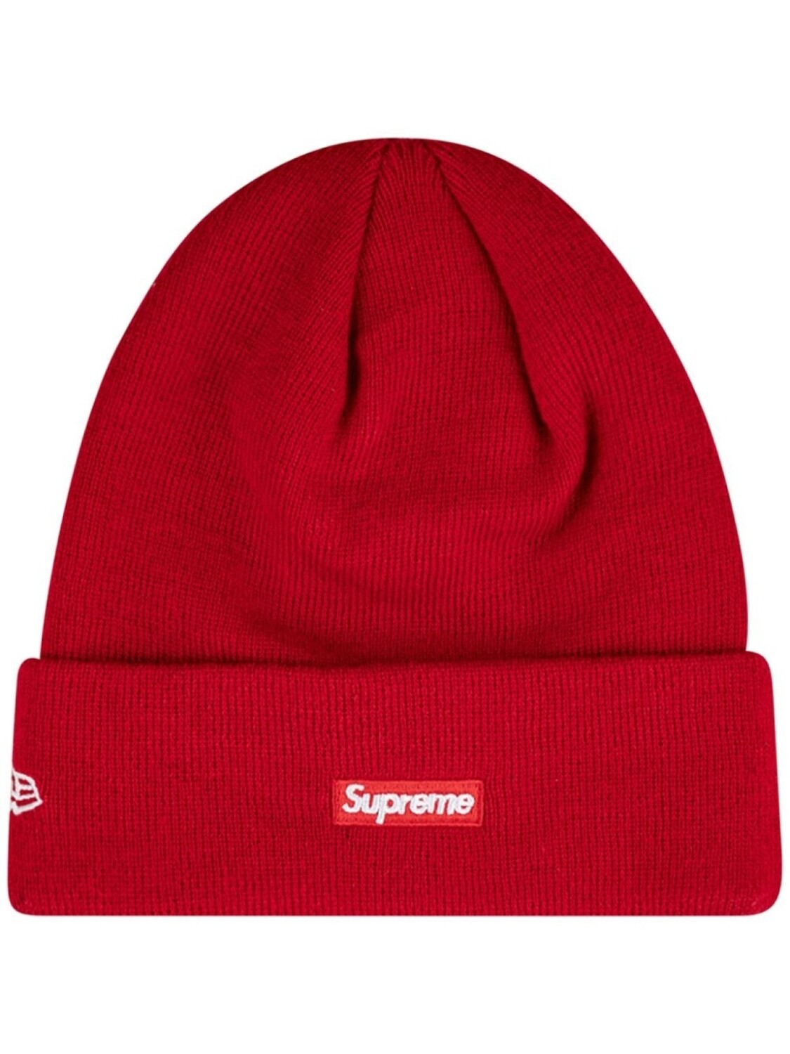 

Supreme шапка бини S Logo из коллаборации с New Era, красный