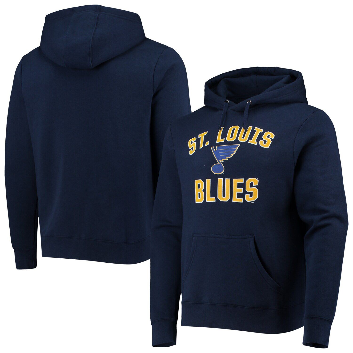 

Мужской пуловер с капюшоном Fanatics Branded Navy St. Louis Blues Victory Arch