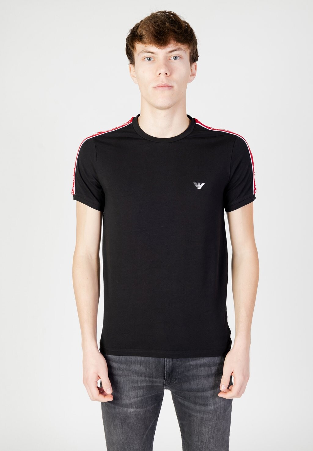 

Футболка с принтом Crew Neck Emporio Armani, черный