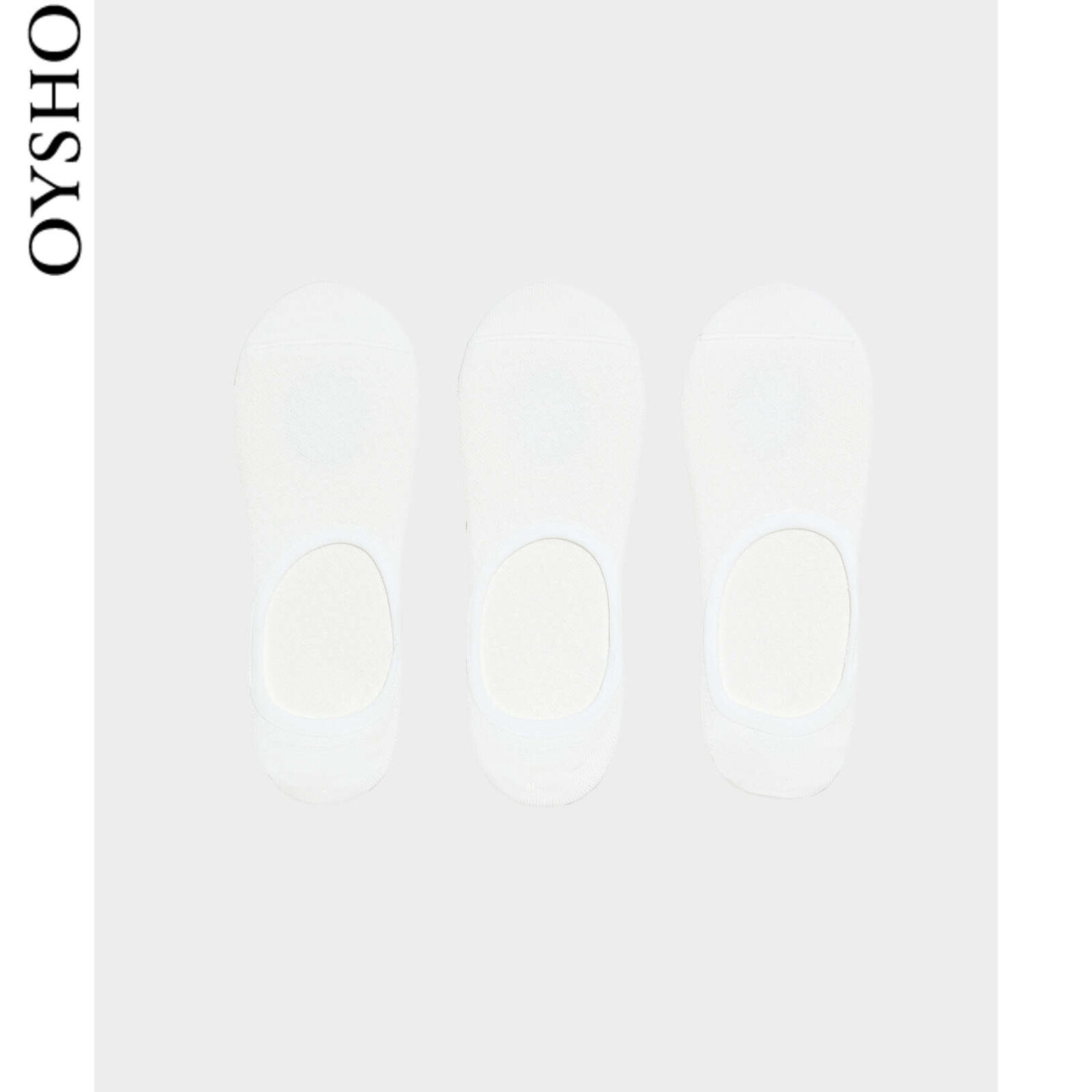 

Носки-лодочки Oysho с невидимой сеткой, 3 пары