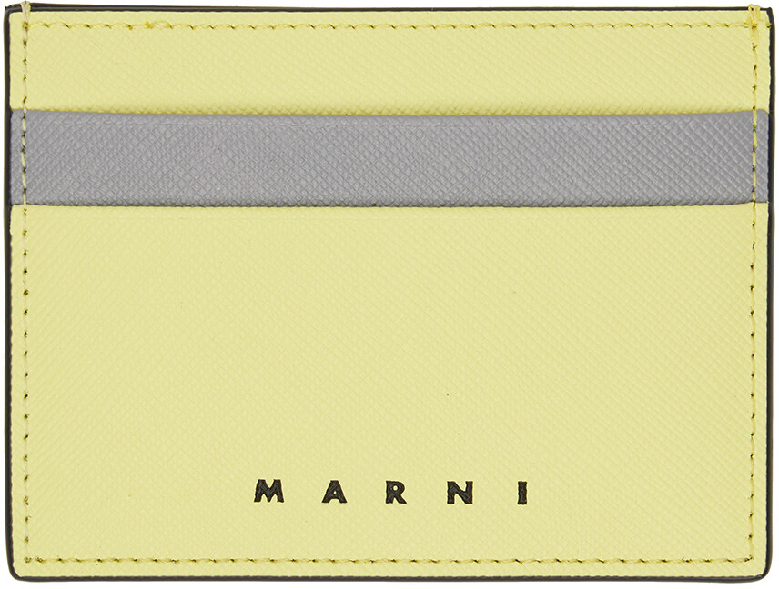 

Желто-серая визитница с цветными блоками Marni