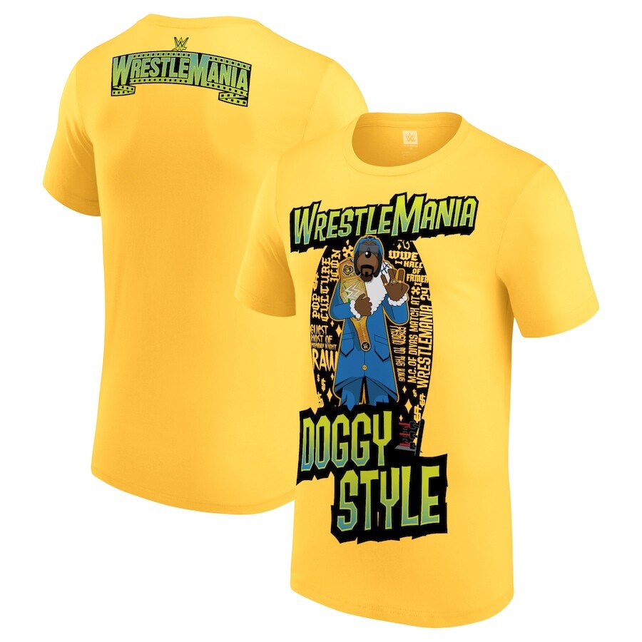 

Футболка с коротким рукавом WWE Authentic Wrestlemania, желтый