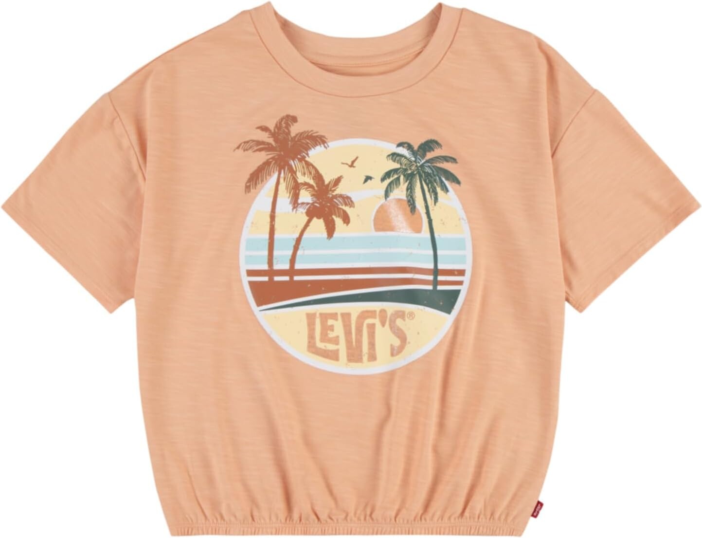 

Футболка Levi'S Boxy Cinched Waist Graphic T-Shirt, цвет Coral Sands