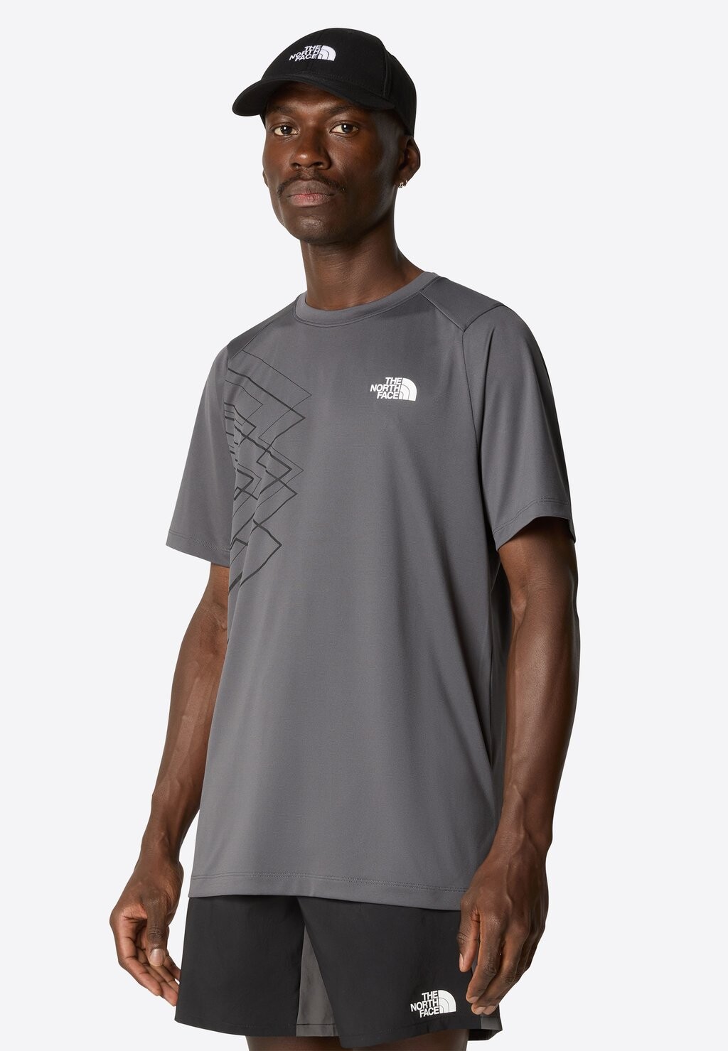 

Футболка с принтом MA GRAPHIC The North Face, цвет anthracite grey tnf bla