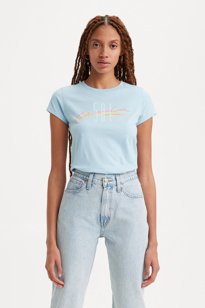 

Футболка Levis Levi's, светло-синий