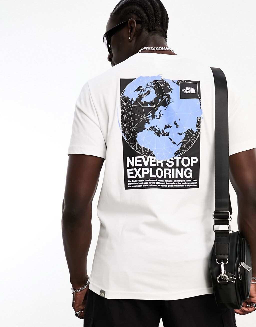 

Белая футболка с принтом на спине The North Face World Connection эксклюзивно на ASOS, Белый