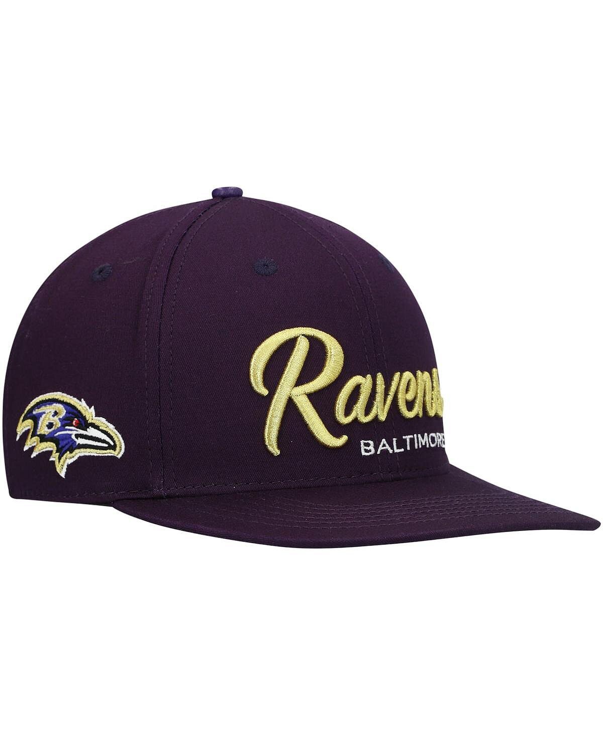

Мужская фиолетовая кепка Snapback с надписью Baltimore Ravens Script Wordmark Pro Standard