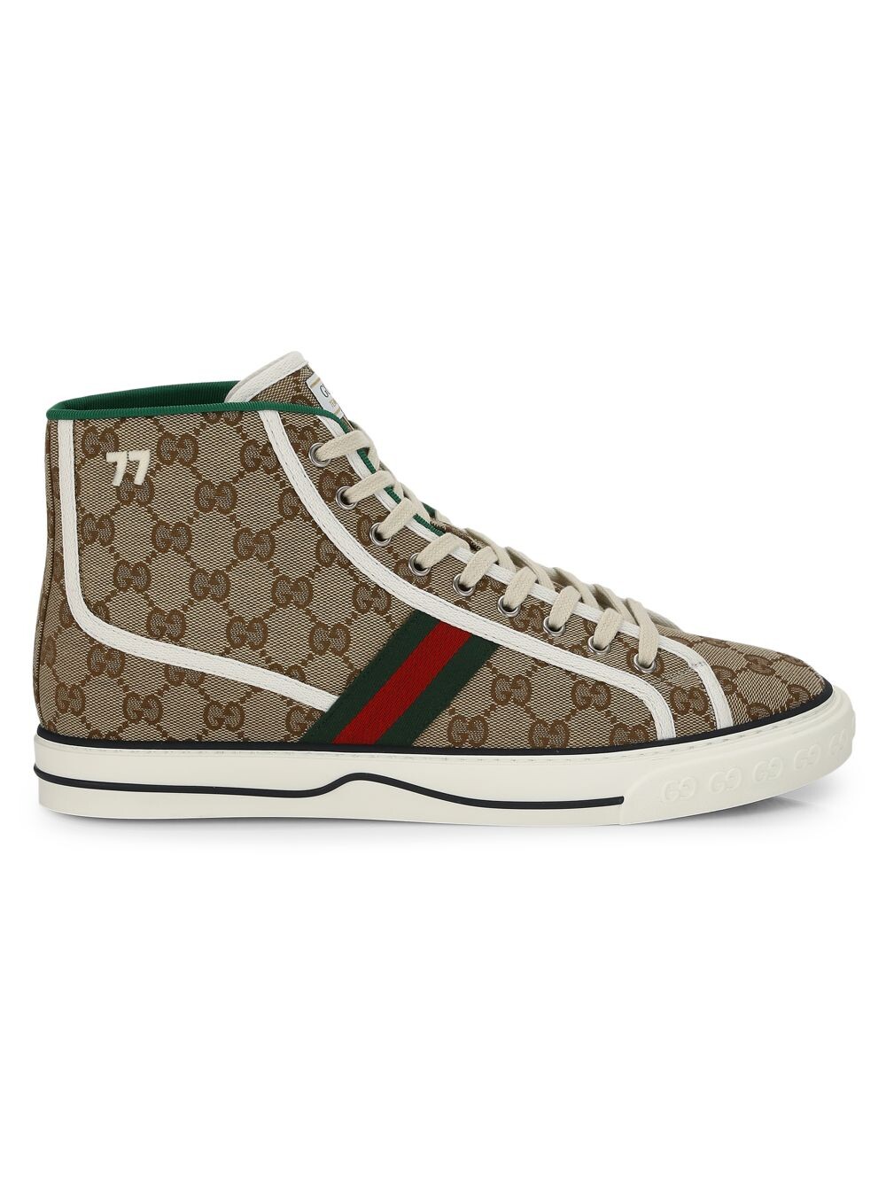 

Мужские высокие кроссовки Gucci Tennis 1977 Gucci, бежевый