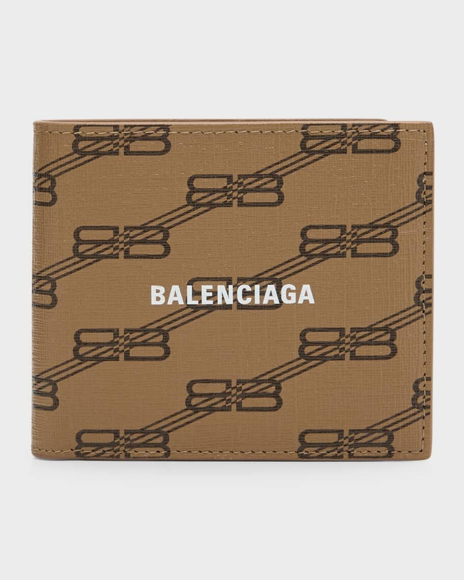 

Мужской квадратный бумажник Signature в сложенном виде, парусина с покрытием Monogram BB Balenciaga