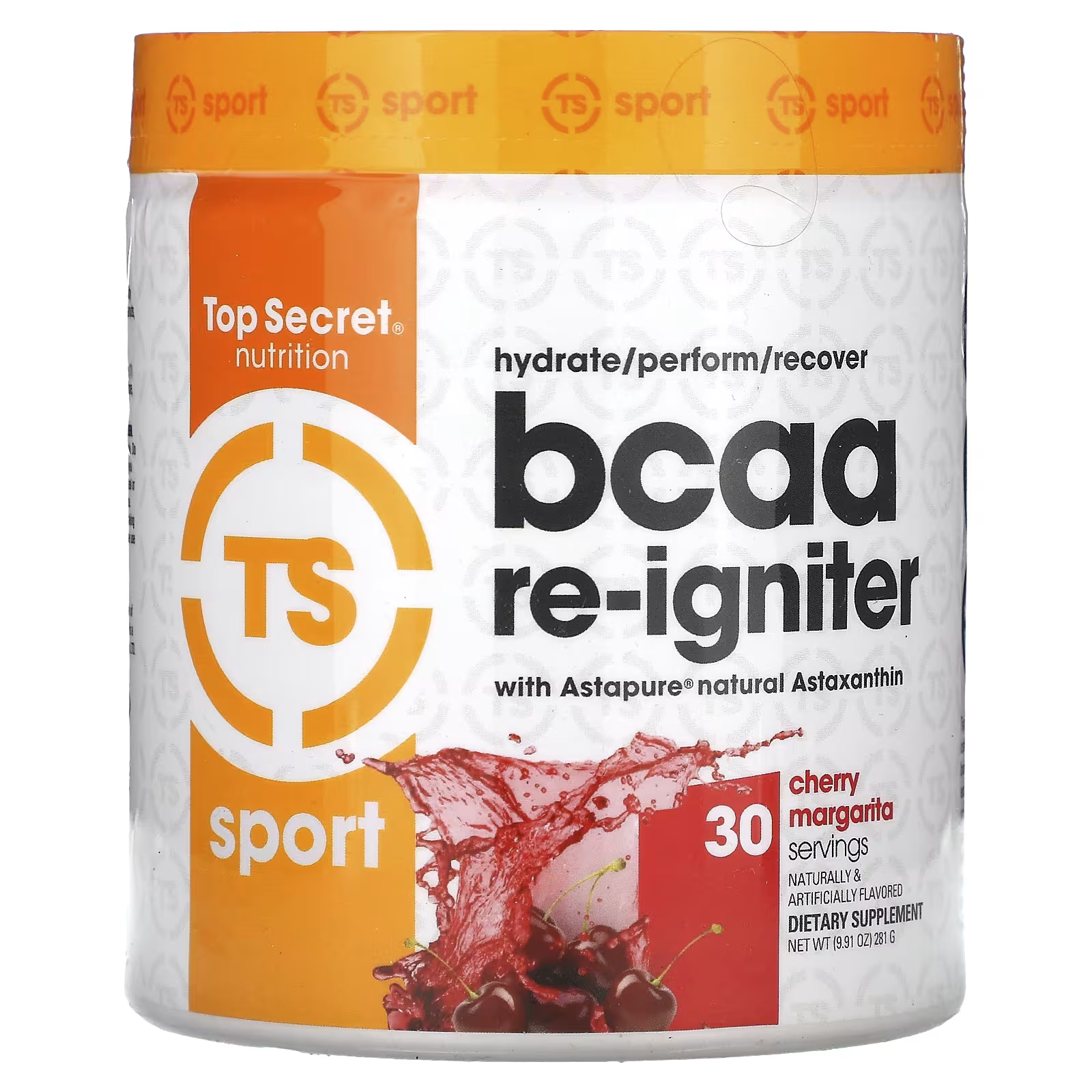 Пищевая добавка Top Secret Nutrition Sport BCAA Re-Igniter вишня, 281 г