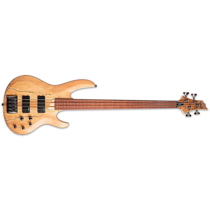 Басс гитара ESP LTD B-204SM Fretless Electric Bass Guitar Spalted Maple Natural Satin BRAND NEW