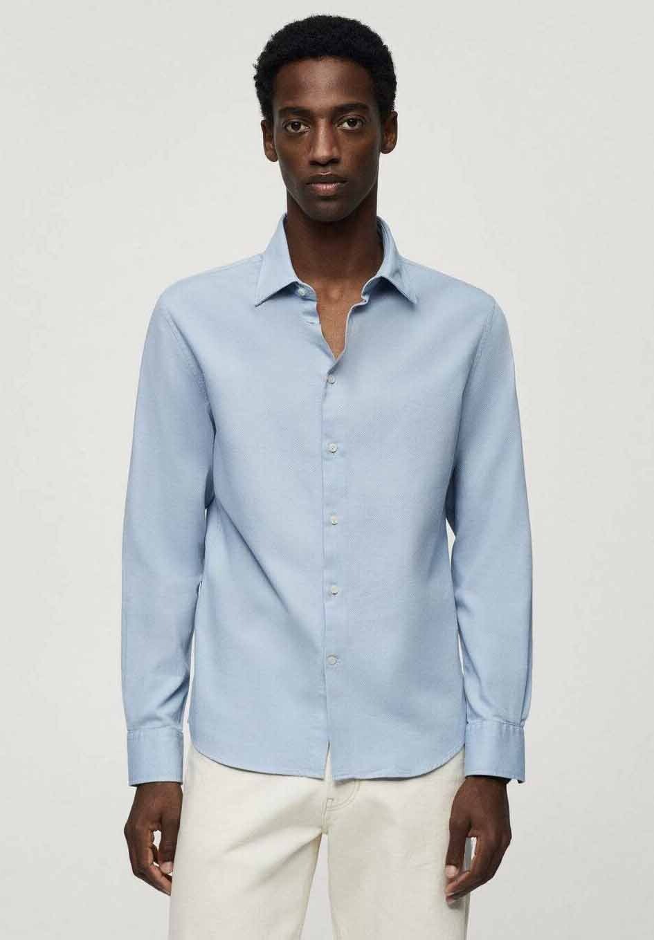 

Деловая рубашка ARTHUR Mango, цвет sky blue