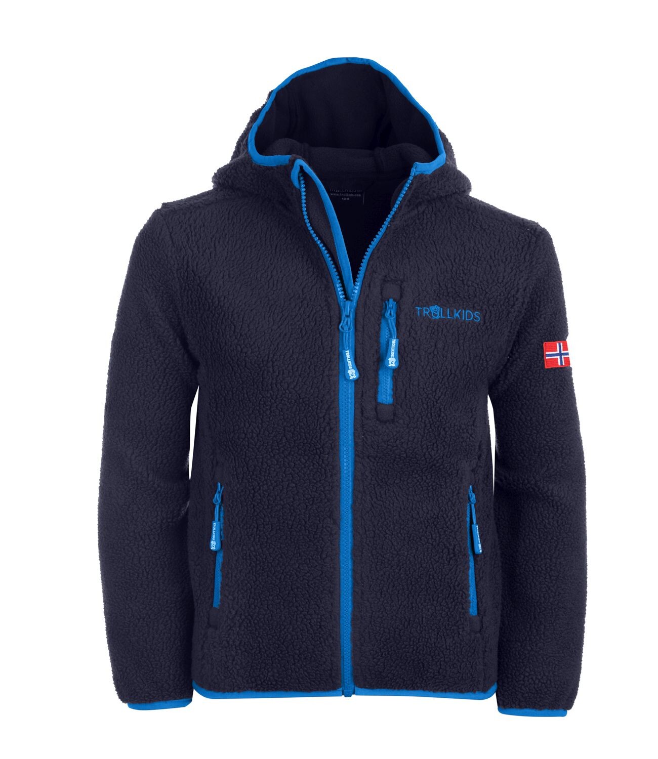 

Флисовая куртка Trollkids Fleece Jacke Mandal, цвет Marineblau/Mittelblau