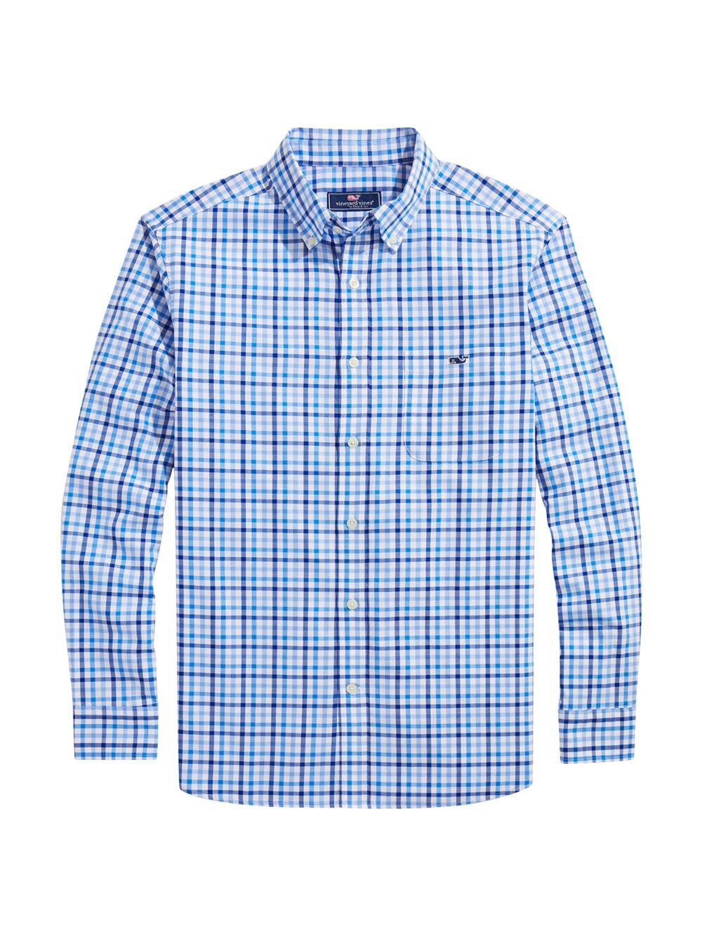 

Поплиновая клетчатая рубашка на пуговицах Vineyard Vines