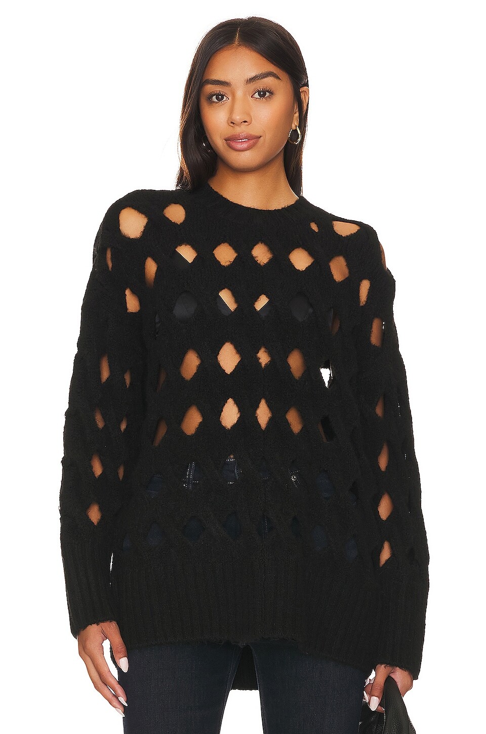 

Свитер PISTOLA Darya Open Knit Pullover, цвет Midnight