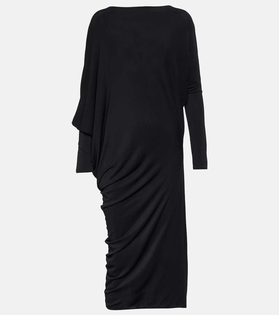 Платье миди из крепового джерси Wolford, черный
