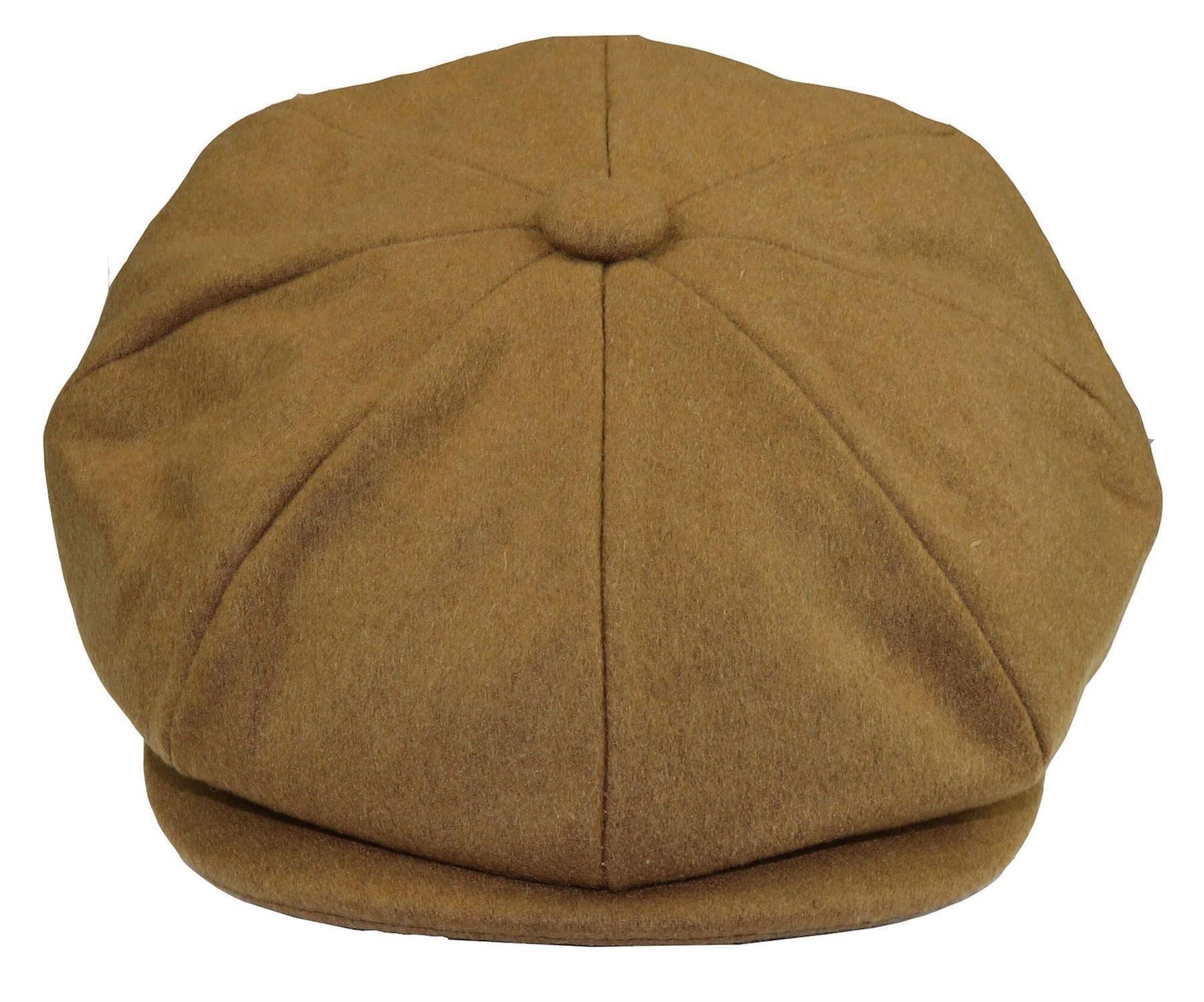 Кепка Peaky Blinders Newsboy с 8 панелями Infinity Leather, коричневый autumn winter newsboy ivy caps plaid beret hats england gatsby retro hat driver flat cap