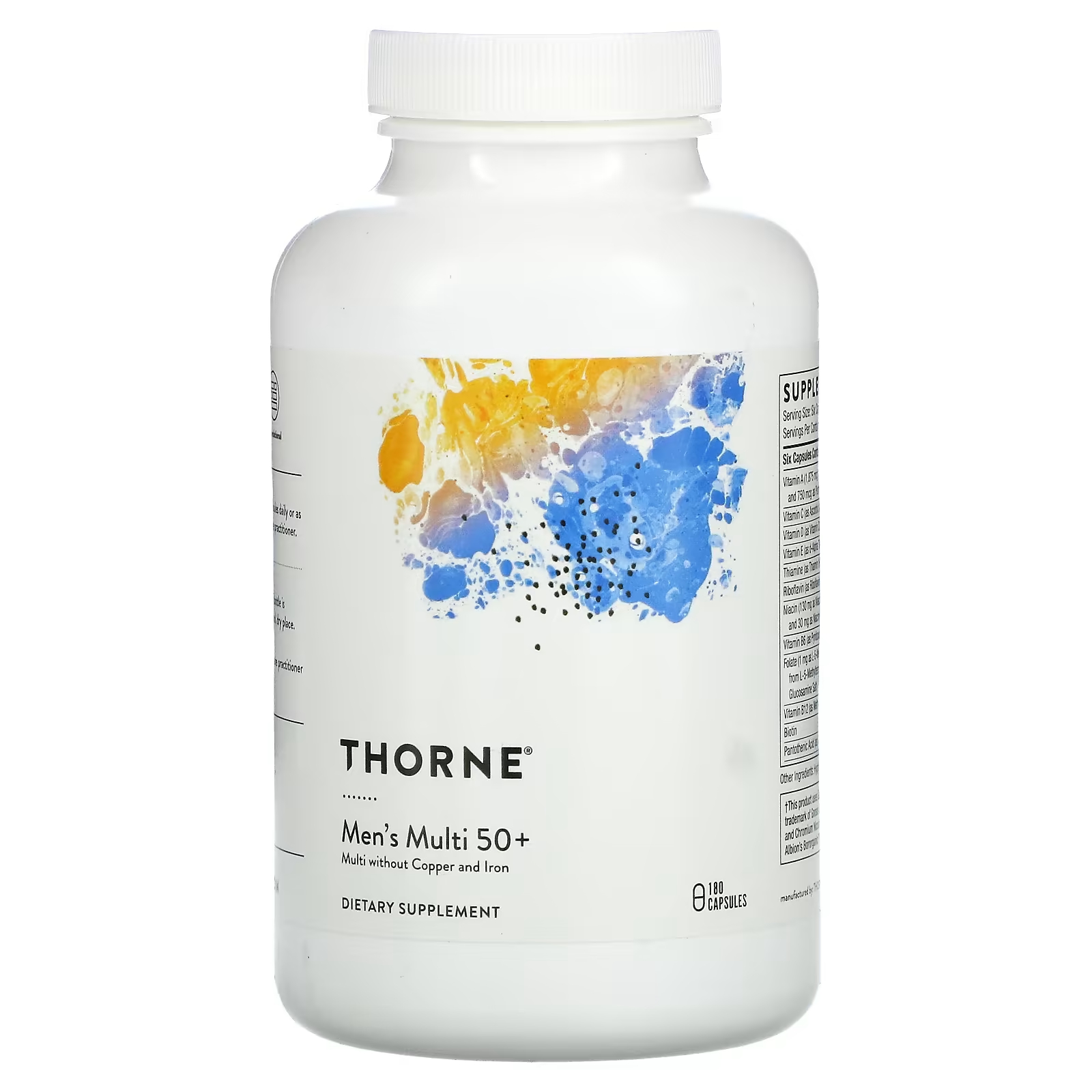 Thorne мультивитамины для мужчин 50+ 180 капсул thorne research мультивитамины для мужчин старше 50 лет 180 капсул