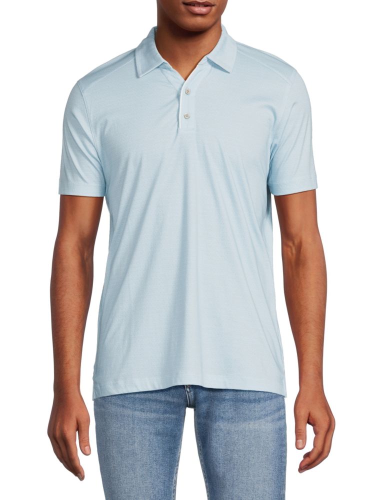 Полосатая рубашка-поло с короткими рукавами Raffi, цвет Aqua