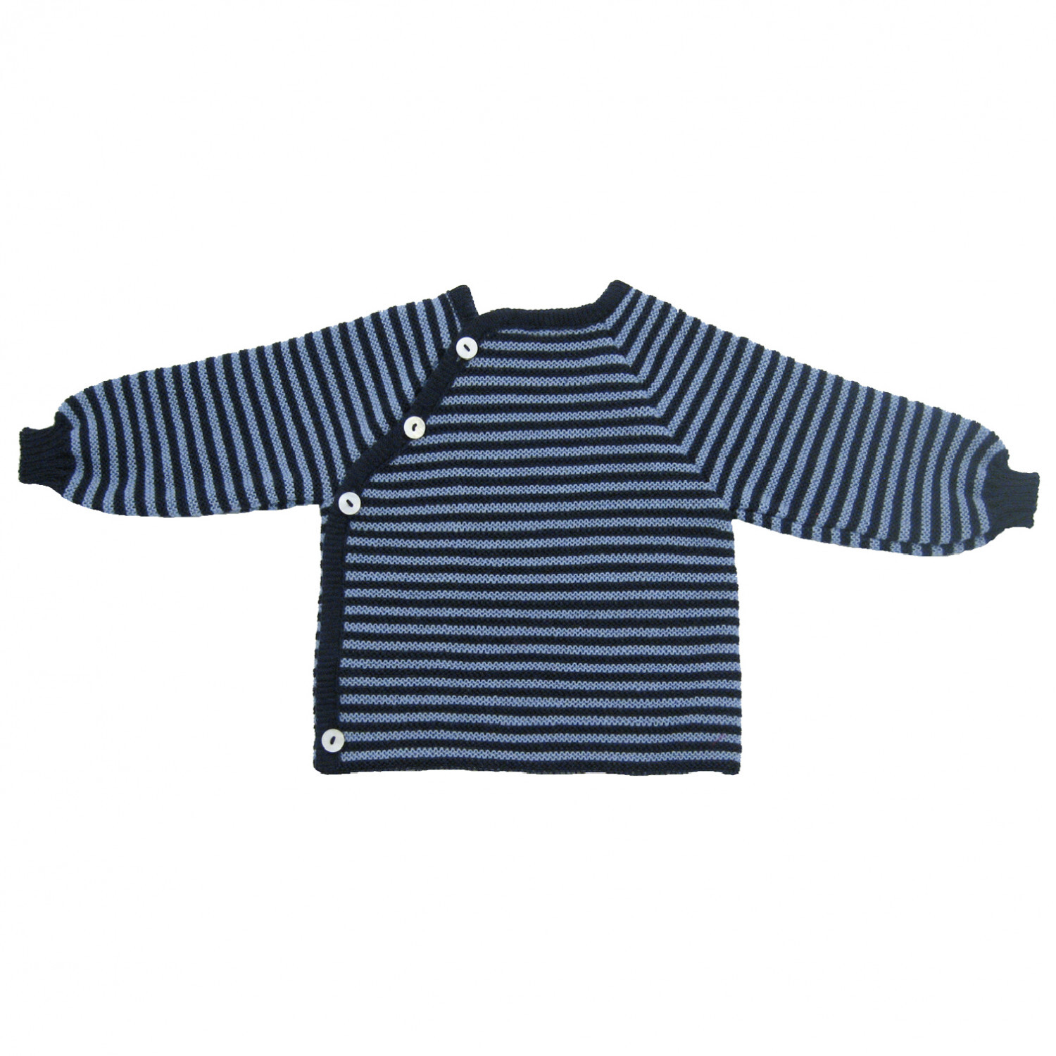 

Свитер из мериноса Reiff Kid's Ringelschlüttli, цвет Marine/Hellblau