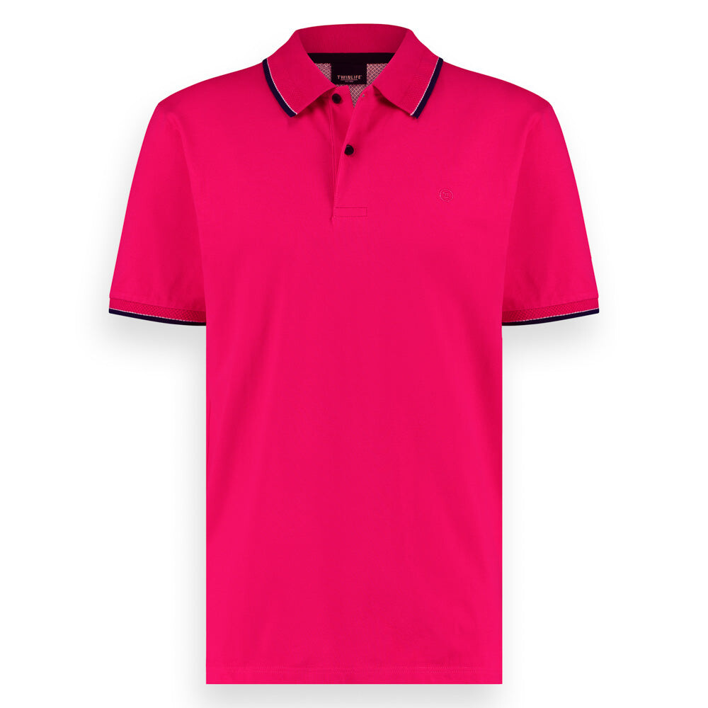 

Поло Twinlife Polo Shirt basic, красный