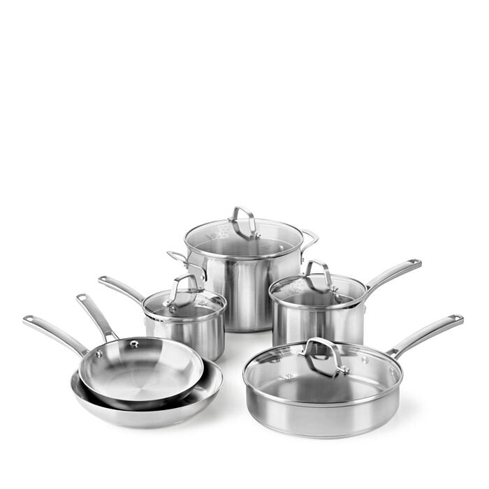 

Набор посуды Calphalon Classic из нержавеющей стали, 10 предметов, серебряный