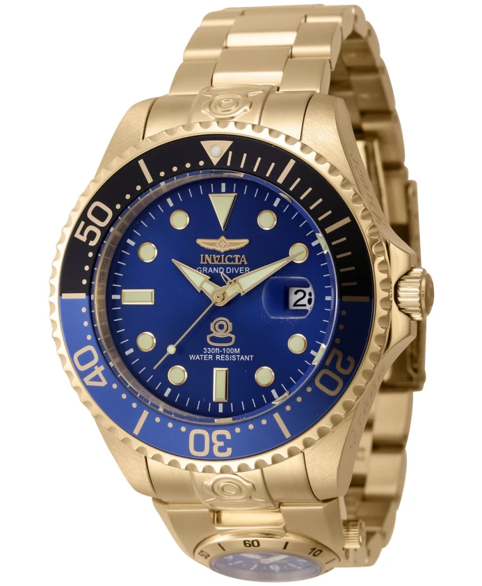 

Мужские часы Grand Diver 47 мм. Invicta Watches, желтый