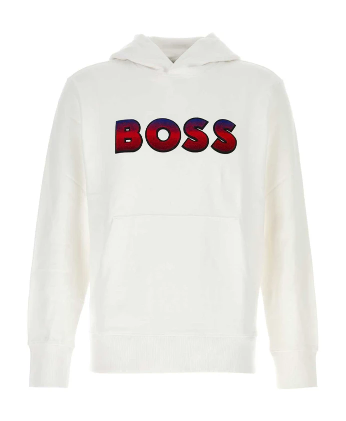 

Хлопковая толстовка Boss, белый