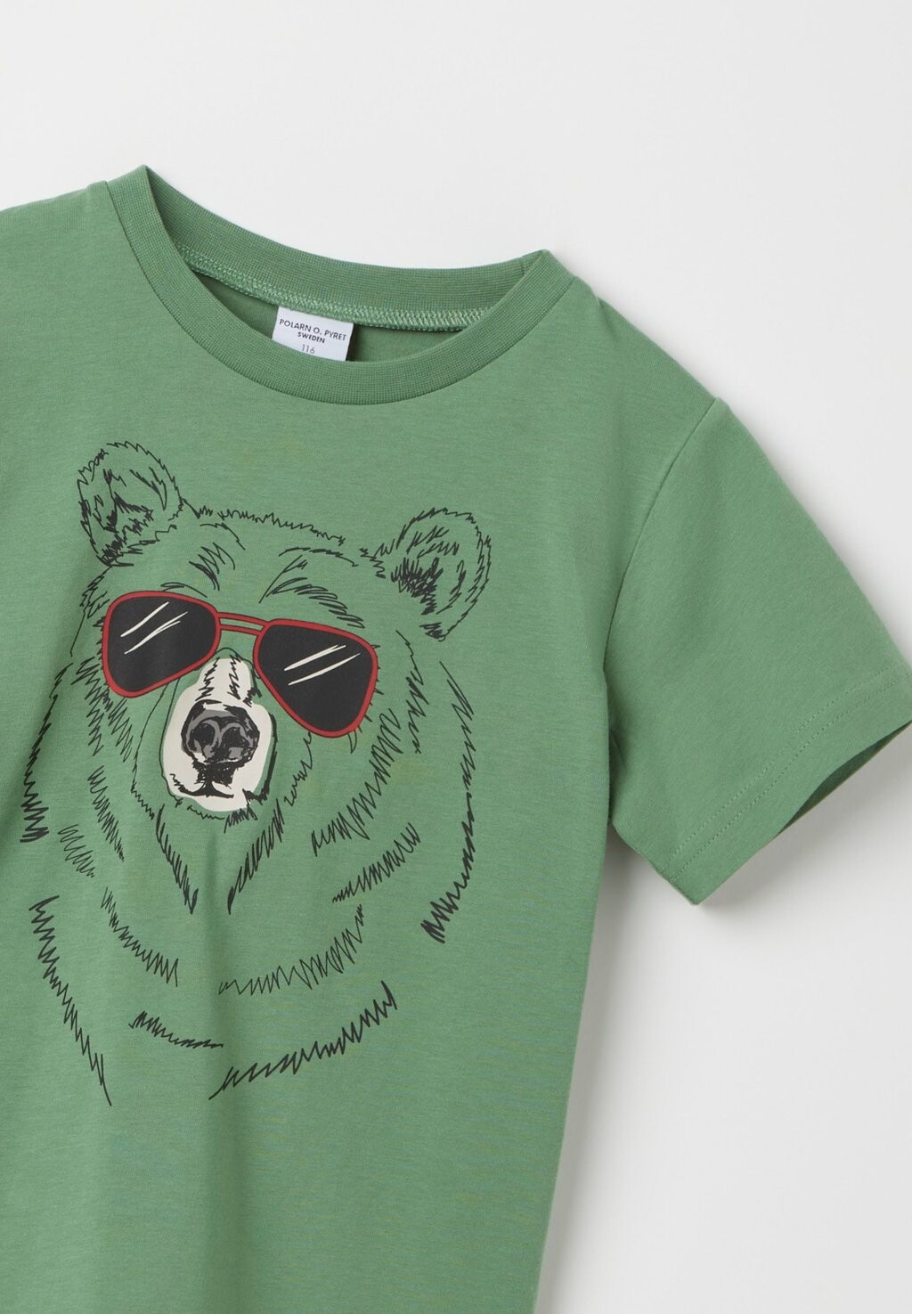 

Футболка с принтом SHORT SLEEVE Polarn O. Pyret, зеленый