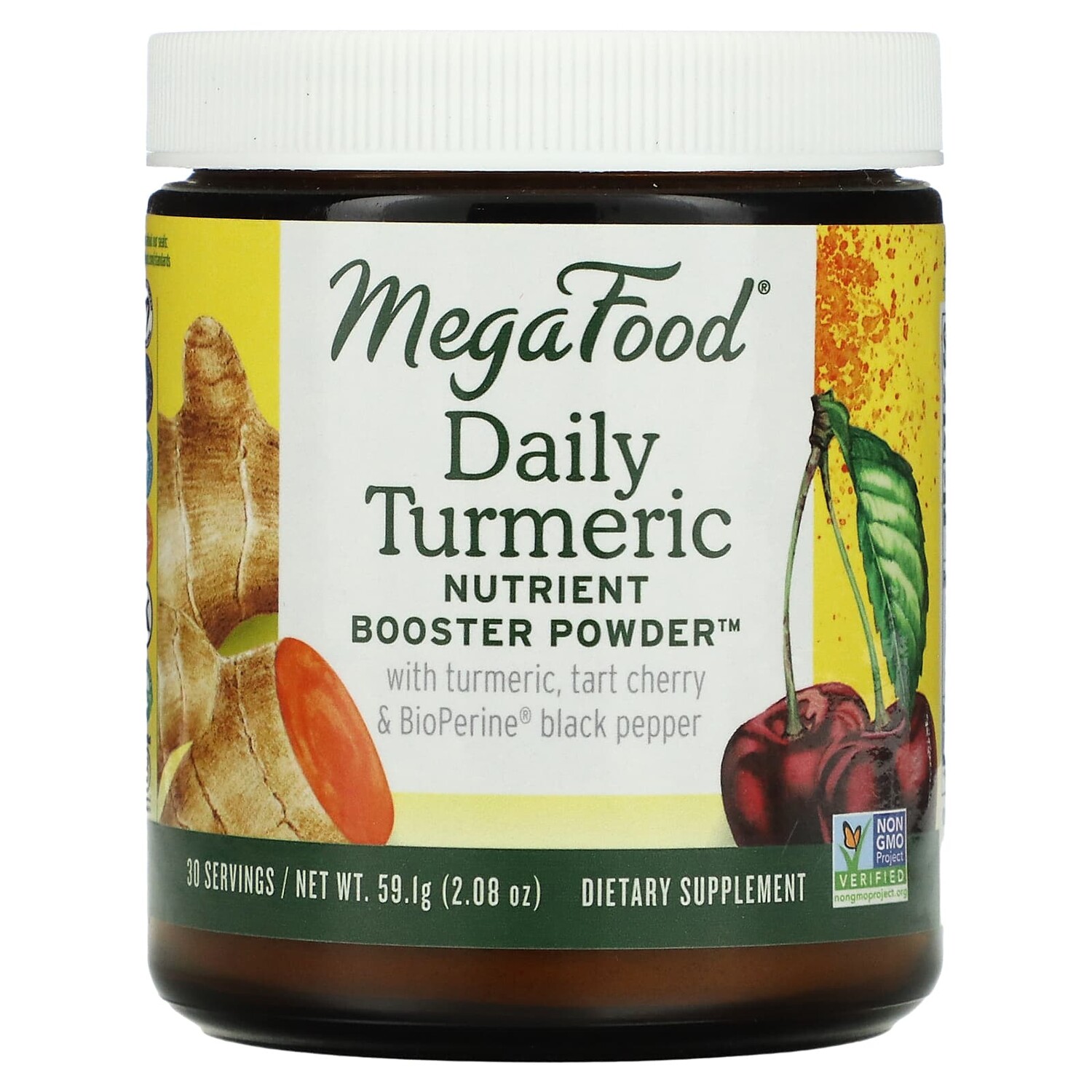 

Daily Turmeric, питательная добавка в порошке, без сахара, 59,1 г (2,08 унции), MegaFood