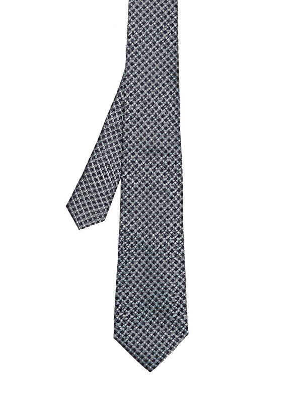 

Серый шелковый галстук Canali, синий