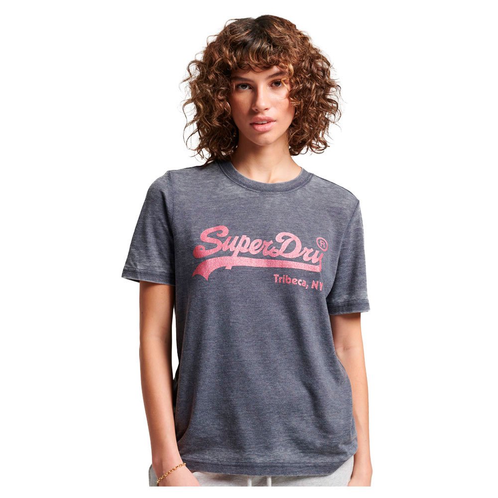 

Футболка Superdry Embellished Vintage Logo, серый